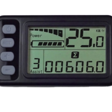 EMC Certified ROHS Compliant IP65 Waterproof 24V/36V/48V Electric Bicycle LCD Display C300S