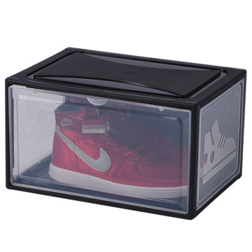 White Foldable Side-opening Shoe Storage Box - New Design