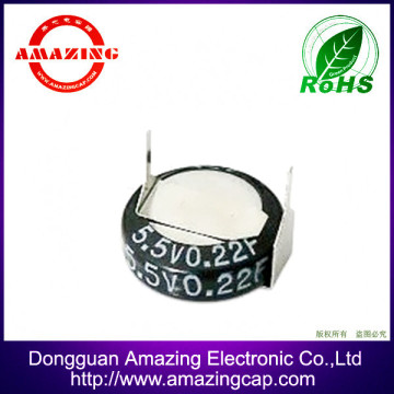 Super capacitor 2.5V 5F type capacitor for video
