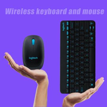 Logitech MK245 USB Nano Wireless Mini Keyboard 1000DPI Ergonomic Mouse Combos Set for Home Office School Notebook Laptop