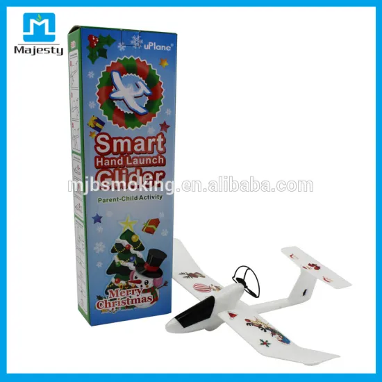 Christmas gift smart hand launch rc glider diy plane better than smartphone controlled paper plane