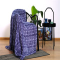 100% Wool Air Condition Blanket Breathable Floral Spots Printed Family Bed Casual Blanket Manufactory