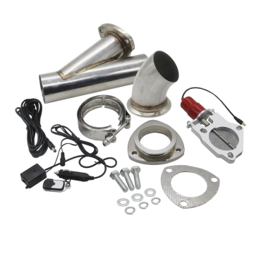 3 Inch 76mm Electric Y-Pipe Stainless Exhaust Cutout with Manual Control