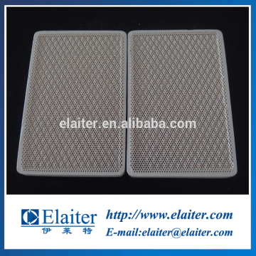 Infrared honeycomb ceramic plate for pizza oven
