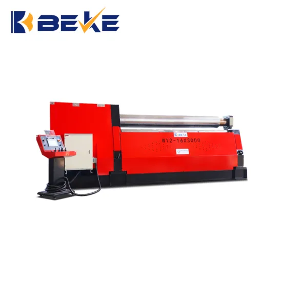 End Forming W12 16x3000 CNC Plate Rolling Machine with 4 Hydraulic Rollers: A Long-Lasting Solution for Precision Bending