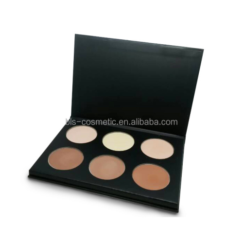 6 Colors Contour Powder Paper Palette Private Label