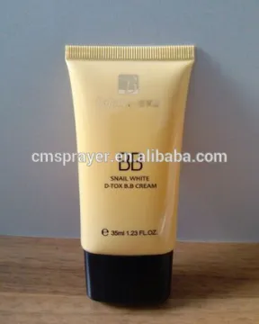 plastic cosmetic tube with flip top cap, PE tube for cosmetic cream packing