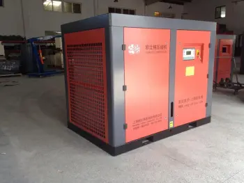 Stationary Motor Drive Low Pressure Air Compressor / Electric Screw Compressors for Industry