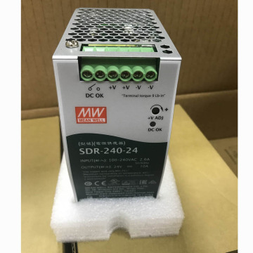 평균 SDR-480-24 SDR48024 480W 24V 20A PFC 산업용 DIN 레일 전원 공급 장치