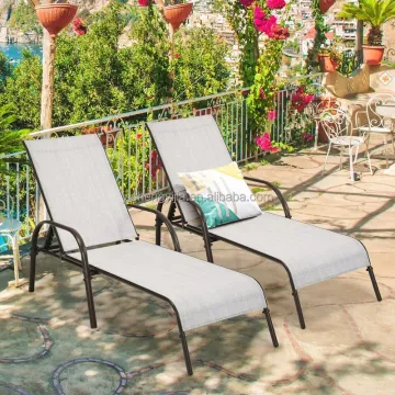 Aluminum Stacking Sun Lounger for Outdoor Patio and Balcony