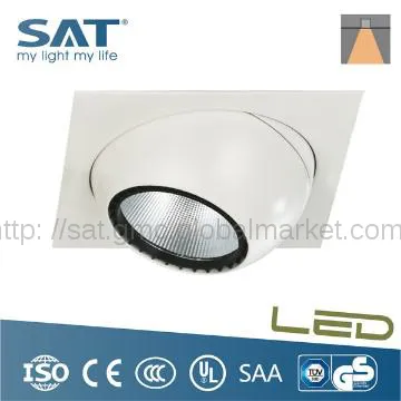 3000K warm white LED squared recessed down lighting fixturer