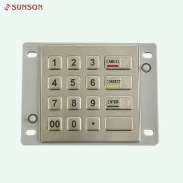 English Layout Metal Encryption Pinpad For Payment Terminal