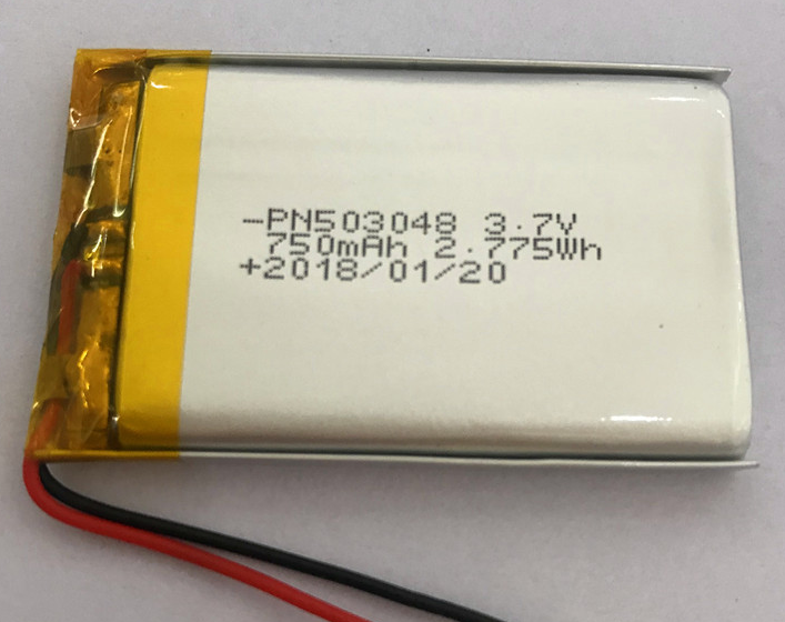 Batterie de polymère d'ion de lithium de 3,7 volts 750mAh (LP3X4T5)