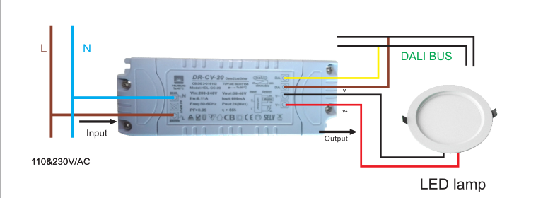 12w dali dimmable led driver