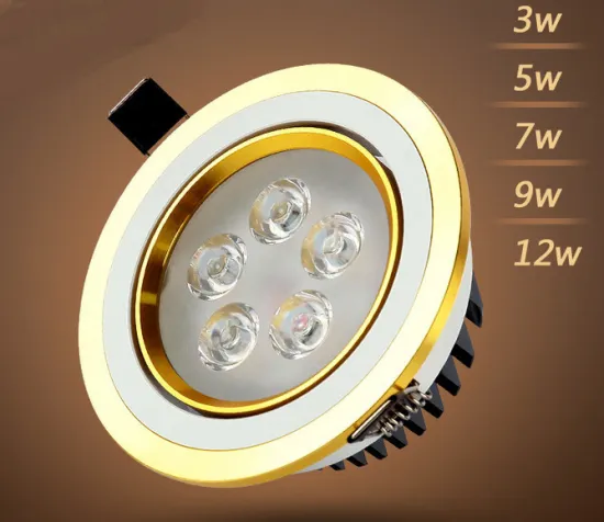 LED Lighting 3W/5W/7W/9W/12W LED Downlight for Store and Shop Lighting LED Down Lights LED Spot Lights