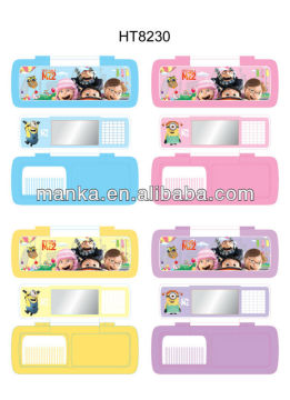 plastic pencil case for Despicable me 2
