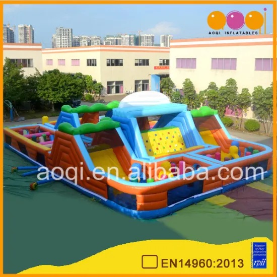 big air fun inflatable bouncy playground barrier inflatable game park for kid