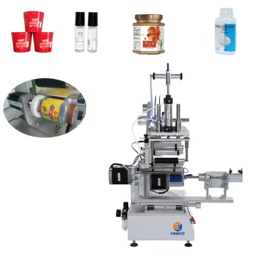 Hexagonal Bottle Labelling Machine: Semi-Automatic Solution for Cans, Jars, and Round Bottles