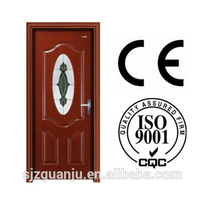 China European style wooden door/glass solid wood door/interior composite wooden doors