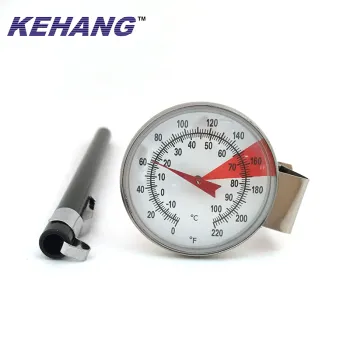 1.5'' Large Dial Coffee Milk Tea Cooking Thermometer Temperature Gauge with Pan Clip