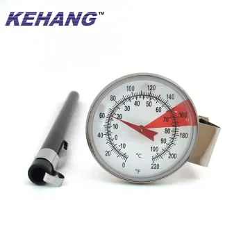 1.5'' Large Dial Coffee Milk Tea Cooking Thermometer Temperature Gauge with Pan Clip