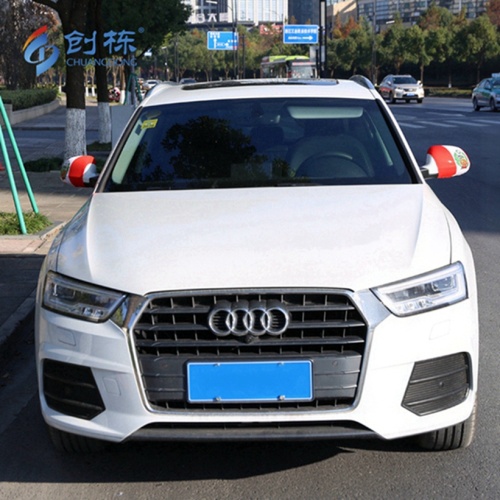 Digital print custom logo flag car mirror cover