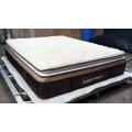 Roll Up Pillow Top Top Beige Pocket Spring Mattress