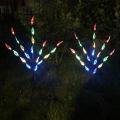 NEW Vivid Flower Treet Lamp Energy Saving Durable Lawn Simulation Leaf Branch Solar Outdoor Garden paths borders Decor Light