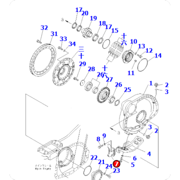 Bulldozer D375A-5 Seal 195-30-68280