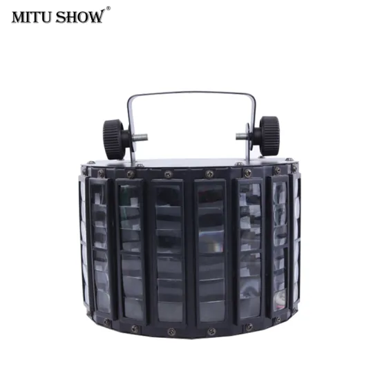 Mitushow Stage Disco Lighting: RGBW LED Strobe Flash Butterfly Laser Light with Remote Control for KTV Parties