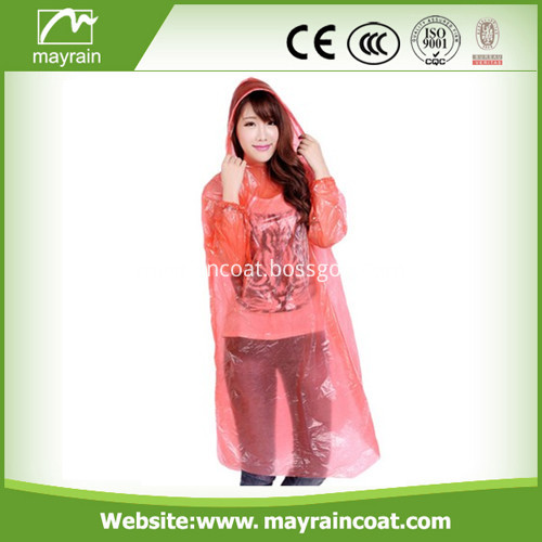 Pink PE Raincoat Rainwear