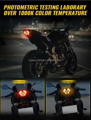 E-mark Motorcycle LED Tail Light Assembly for Yamaha YZF R3/YZFR25/MT-07/FZ07/MT-03/MT-25 Factory Tail Lamp Accessories