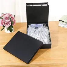 Caixa de papelão de roupas de lenço de base de logotipo personalizado caixa de papelão