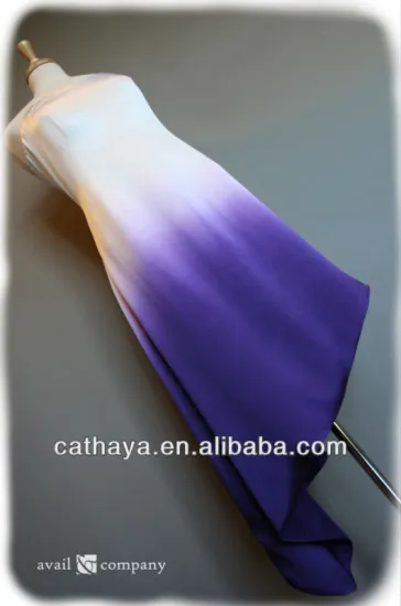 100%pure chiffon silk fabric and dyed satin fabric ombre fabric