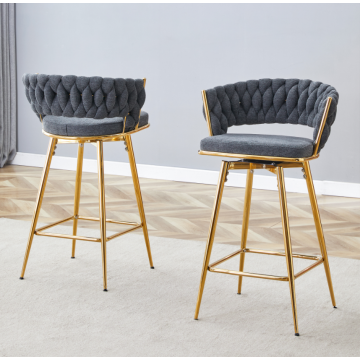 Swivel Bar Stools with Comfortable Cushions