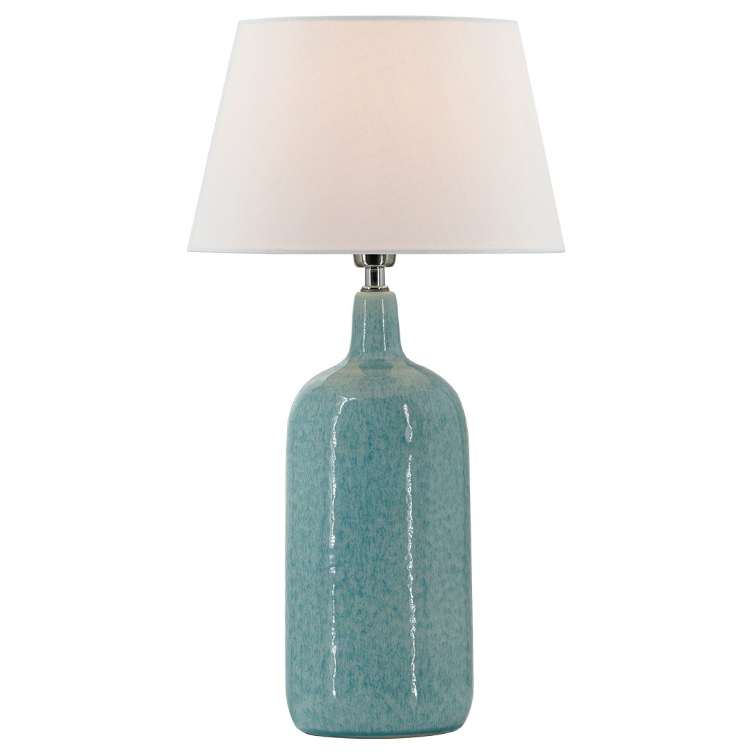 Candeeiro de mesa de cerâmica artesanal com elegante lago Bule