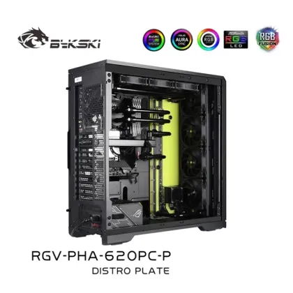 Bykski RGV-PHA-620PC-P Distro Plate Reservoir Kit for PHANTEKS PHA-620PC Game Cabinet - CPU+GPU Water Cooler