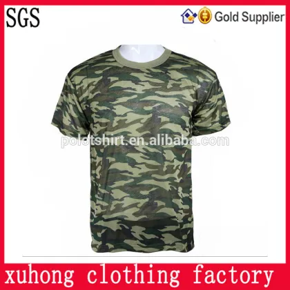 OEM service camo t shirt,high quality camo t shirt,Transfer print camo t-shirt