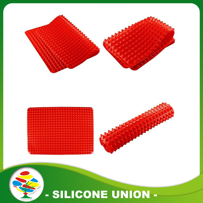 red silicone baking mat