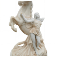 Classic Mythological Marble Equestrian Statue