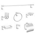 Wall Mounted Sliver Zinc Alloy Bathroom Accessories set