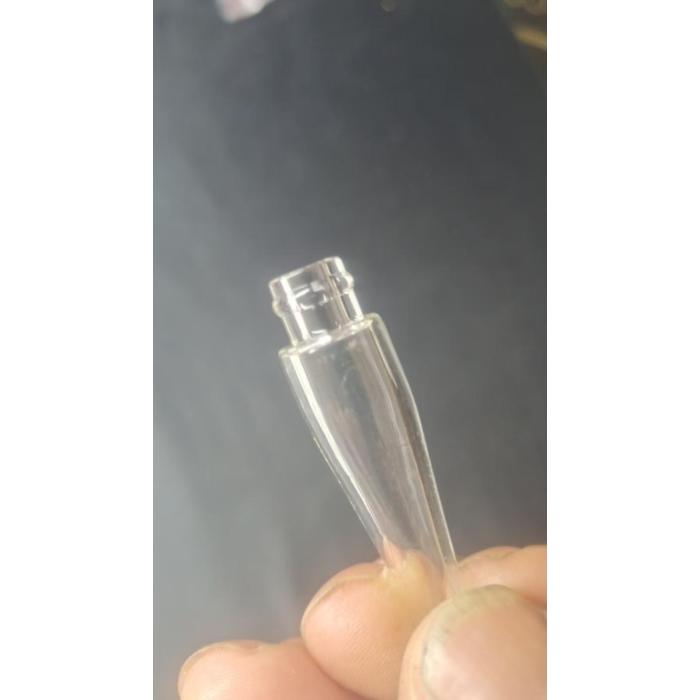 Tubo de aromaterapia de vidro transparente transparente