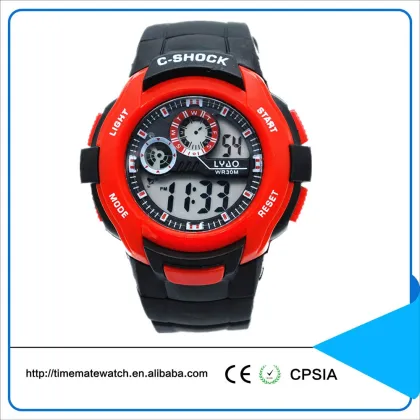 new men outdoor electronic lcd watch 3ATM waterproof sports silicone strap skmei fashion wristwatch