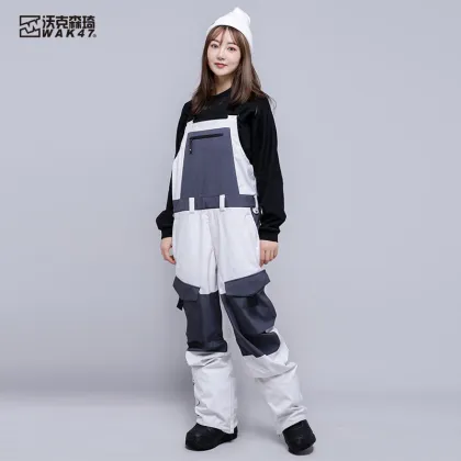 Women's Waterproof Snowsuit - Winter Ski Clothing One-Piece Ski Pants