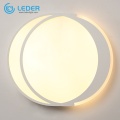 LEDER White Led Flush Ceiling Lamp