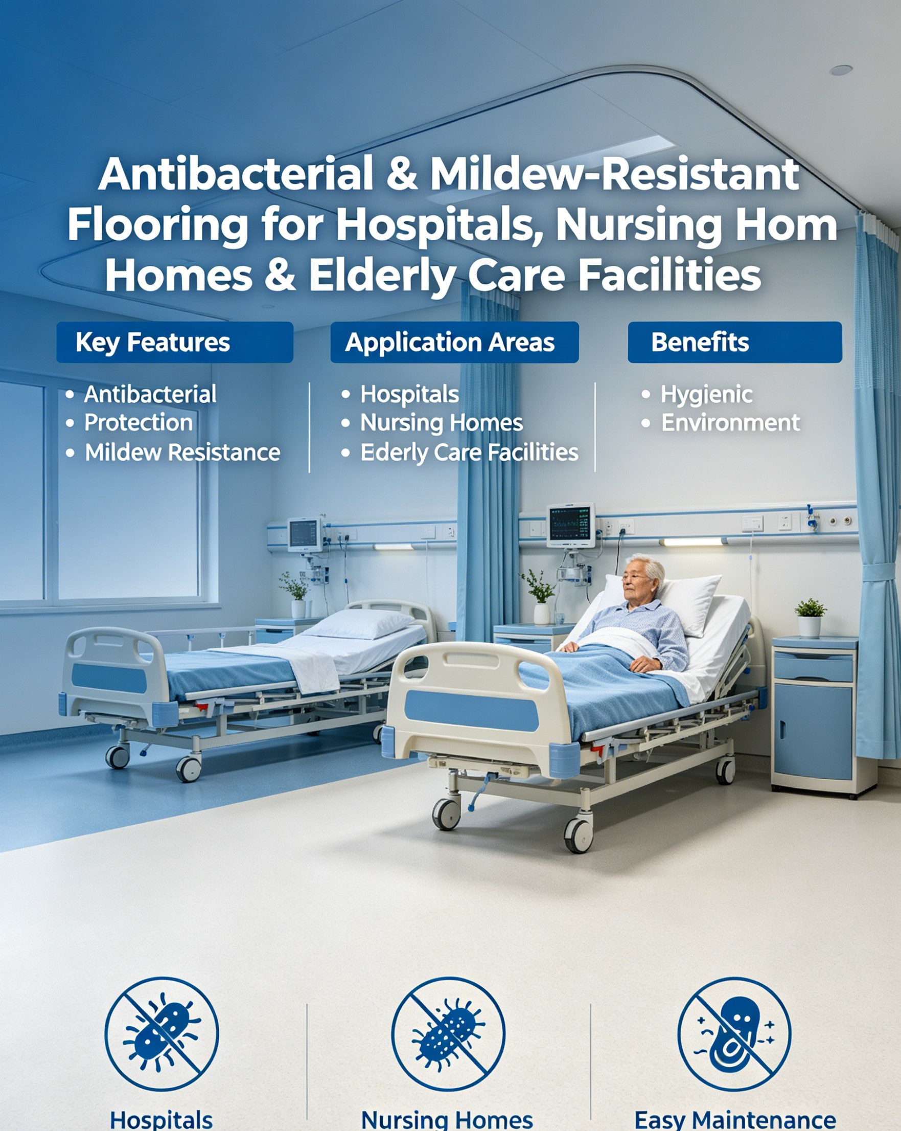 Antimicrobial and Anti-mildew TPU Floor Cloth