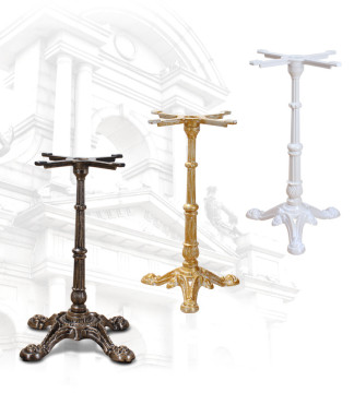Vintable Bistro Coffee Table Cast Iron Legs