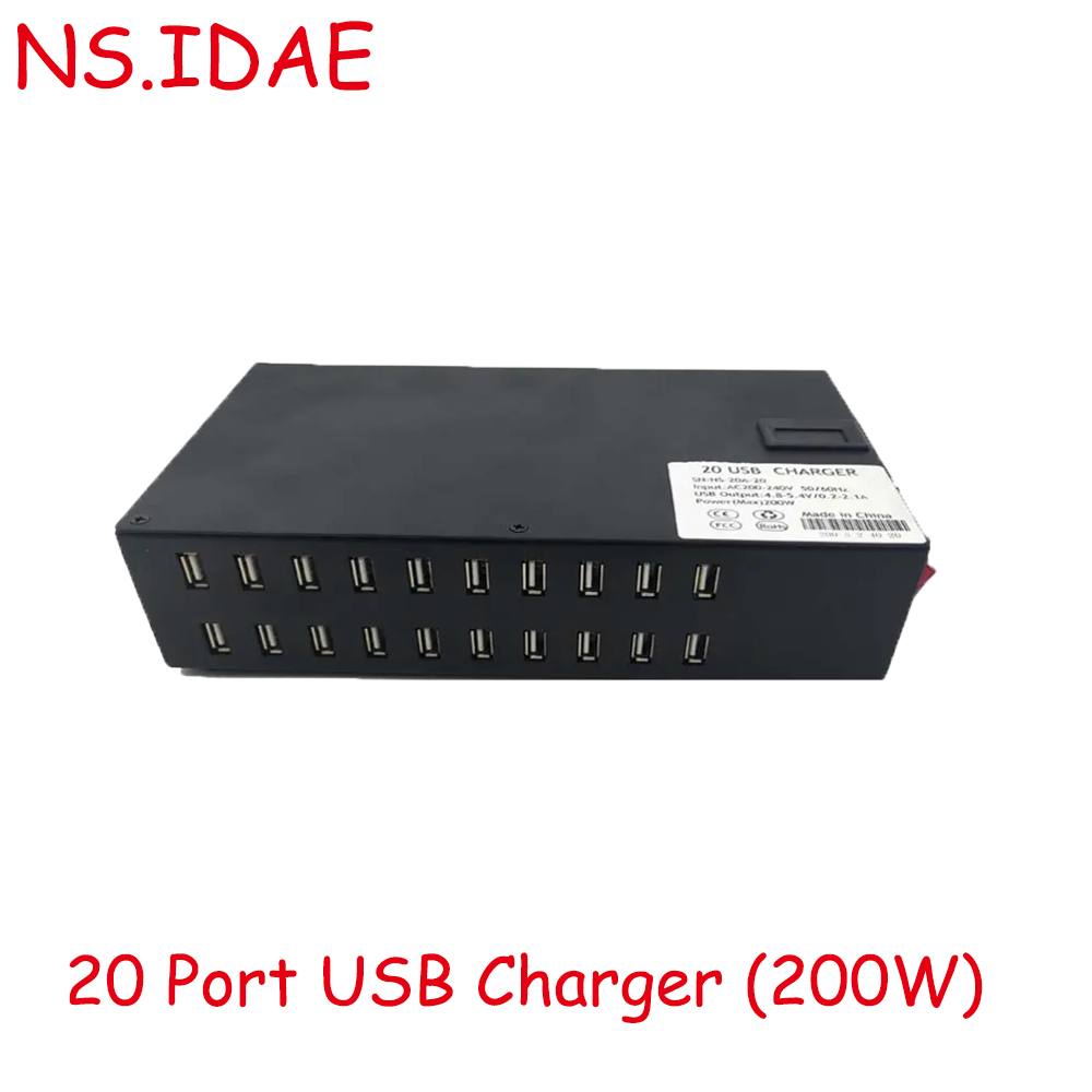 Détection intelligente de la station de chargeur USB multiple à 20 ports
