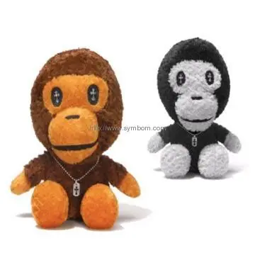 Plush Monkey Toy Sitting Design