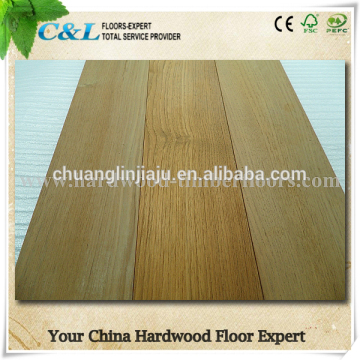 C&L raw finished natural Burma Teak hardwood flooring